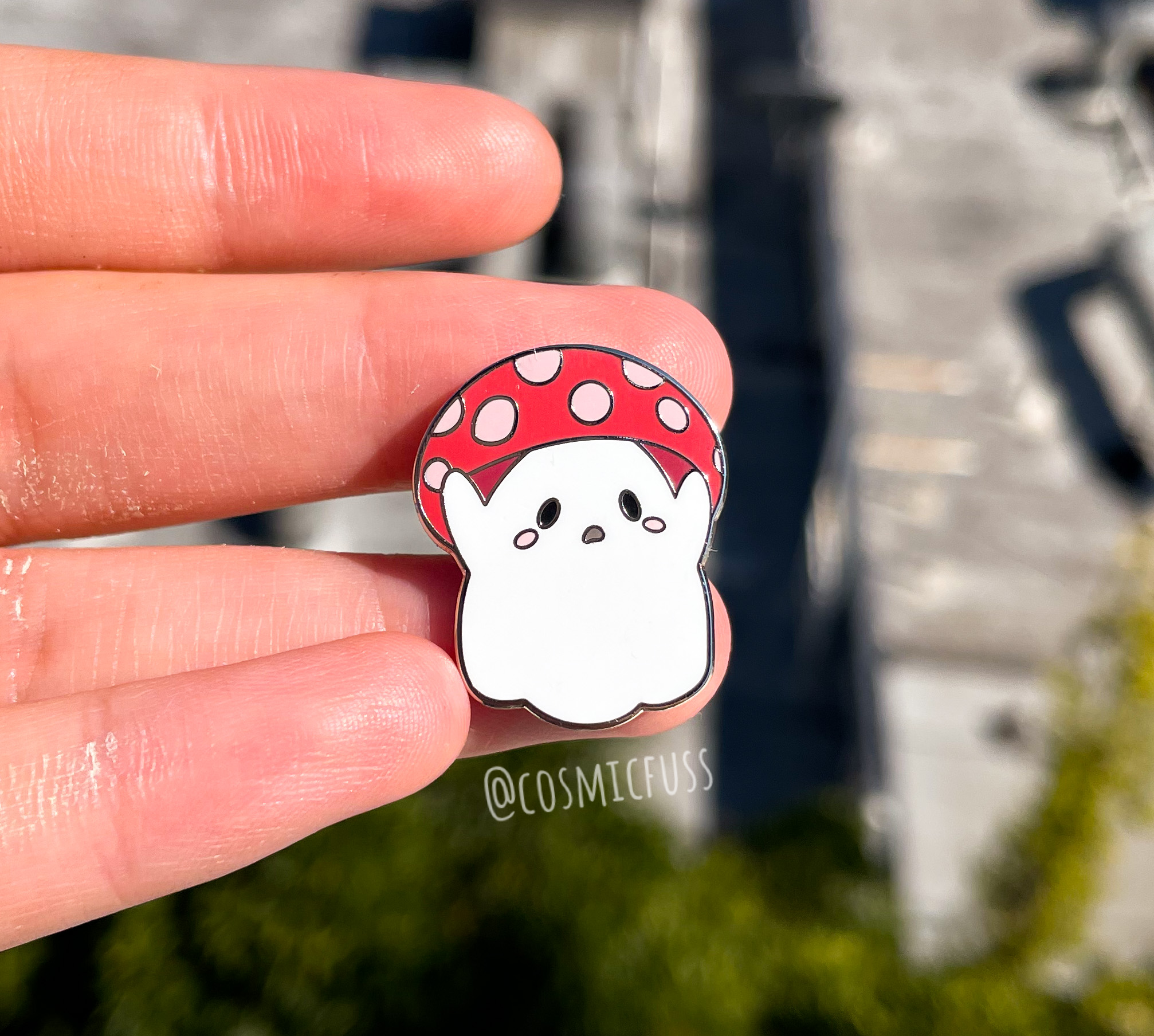 Mushroom Ghostie Pin!